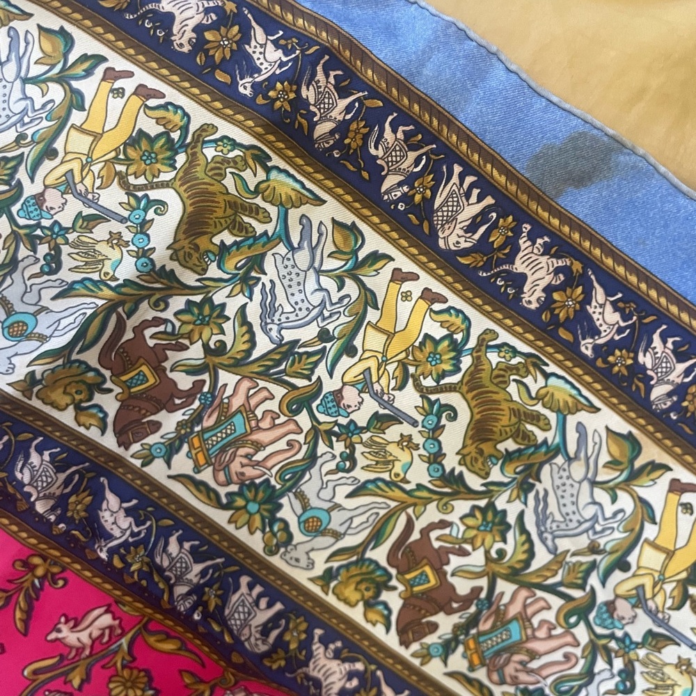 Hermes vintage silk scarf — Chasse en Inde - Picture 4 of 4